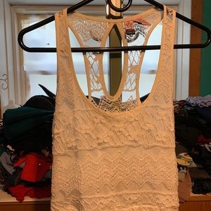 White lace, sleeve-less midi dress